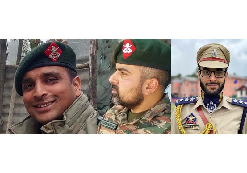 Col Manpreet Major Aashish 	DySP Humayun
      Singh	   Dhonchak	        Bhat